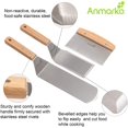 thumbnail image 2 of czcpp-Professional Griddle Spatula Set - Stainless Steel Metal Spatula and Griddle Scraper - Heavy Spatula Griddle Accessories Great for Cast Iron Griddle BBQ Flat Top Grill - Commercial Grade, 2 of 4