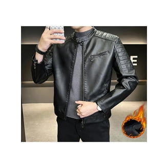 Excelled 7996BM Mens Big & Tall Asymmetrical Motorcycle Leather