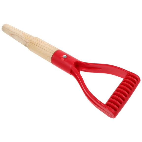MLINS Red Wooden and Plastic Shovel Replacement Handle for Garden Tools with Easy Installation 48.0 Inch