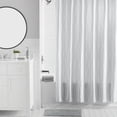 thumbnail image 1 of Mainstays 16-Piece Grey Diamond Geo Shower Curtain Bathroom Set – Fabric Curtain with Rug, Hooks, Soap Dispenser & Tray, 1 of 16