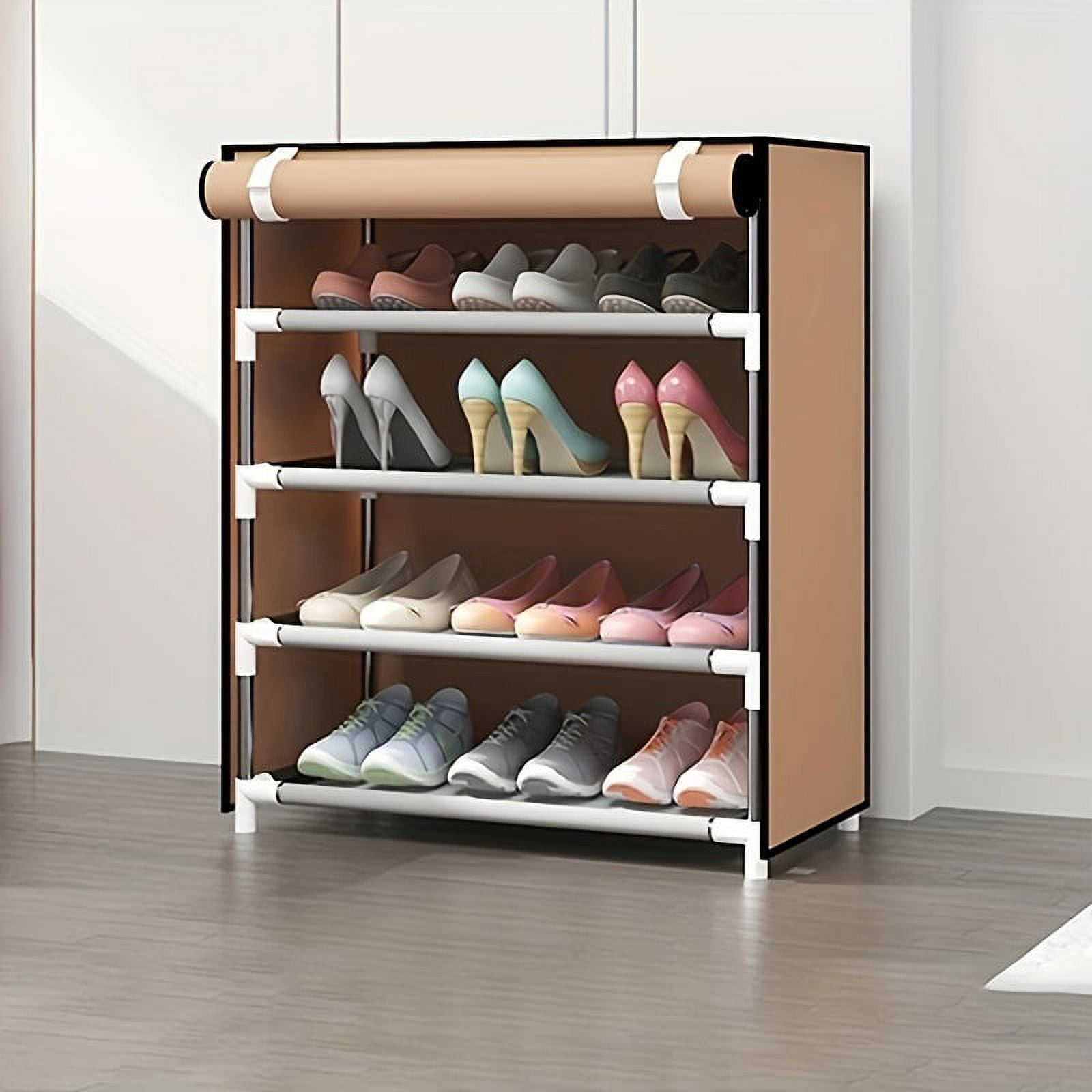 Free Standing Shoe Racks Shoe Closet Simple Shoe Rack Multi-layer Household  Economical Porch Solid Wood Shoe Cabinet Large-capacity Home Organizer and