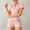 Pink, variant on SYMOID Solid Women's Pajama Sets Pink Shorts Womens Pajama Lightweight Size M