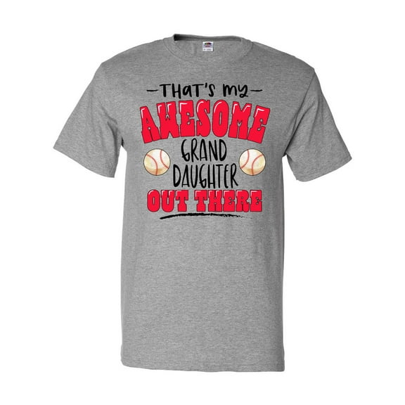 Inktastic That's My Awesome Granddaughter out There with Baseballs T-Shirt