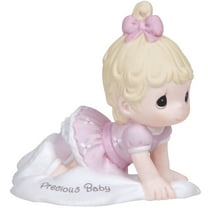 Precious Moments Growing In Grace, Precious Baby Blonde Girl Figurine, 1 Each