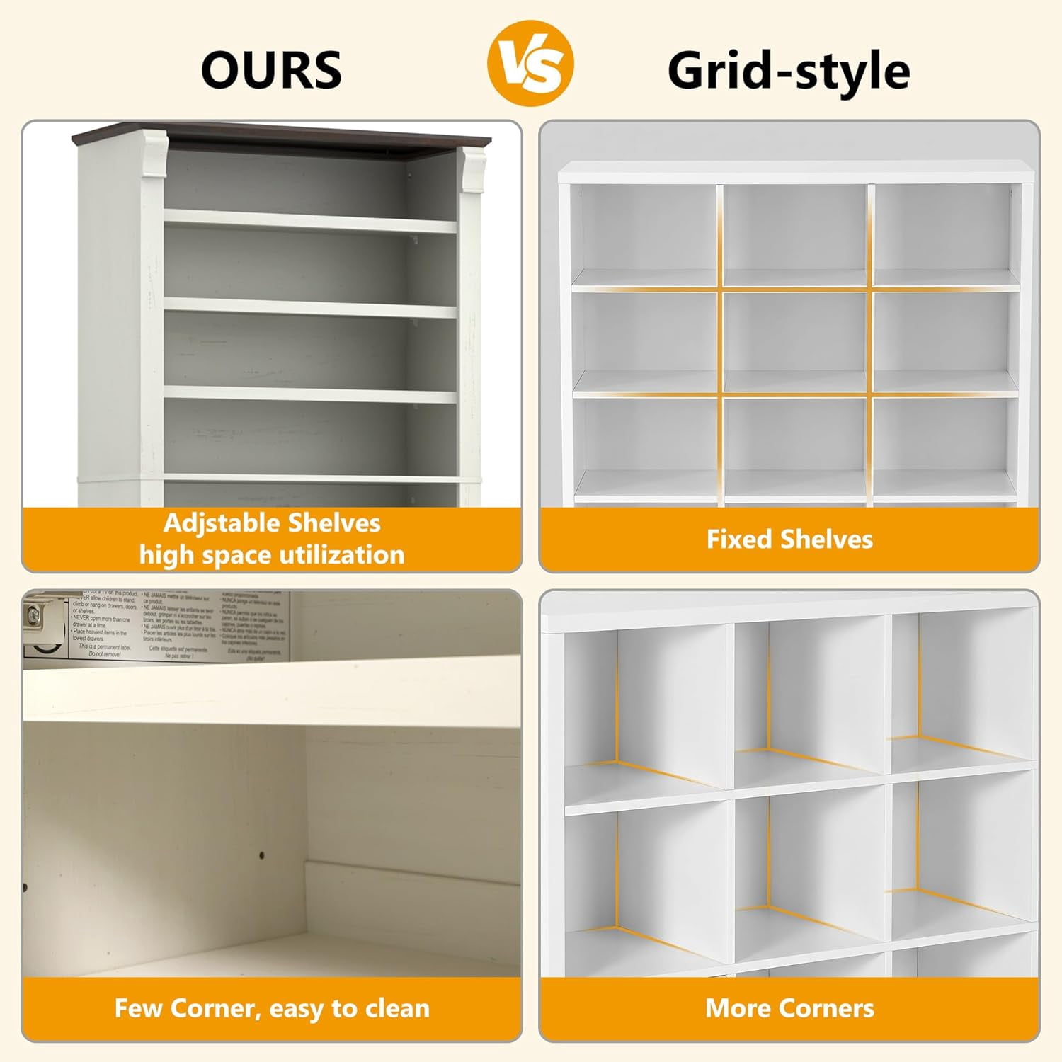 ANPOO 80" Tall Modern Farmhouse Shoe Storage Cabinet, 11-Tier Freestanding Shoe Organizer with Adjustable Shelves and Hidden Closed Cabinet, Large Capacity Wooden Shoe Rack for Entryway
