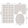 thumbnail image 3 of White Hyena Pattern Bathroom Rugs Sets 3 Piece,Toilet Cover Set,Absorbent Non Slip Bathroom Mats Sets with U-Shaped Contour Rug Toilet Rug Set, 3 of 5