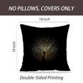 thumbnail image 2 of LALILO Throw Pillow Covers Golden Peacock Peacock Feather Animal Cushion Cover 18" x 18", 1004 Pack, 2 of 6