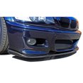 thumbnail image 3 of Ikon Motorsports Compatible with 01-06 BMW E46 3-Series M3 Only HM Style Front Bumper Lip - Carbon Fiber CF, 3 of 6