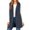 *Dark Blue, variant on ClodeEU Women's Mid Long Fleece Vest With Hooded, Fall Winter Warm Plush Sleeveless Cardigan Army Green,Womens Plus XXL