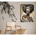 thumbnail image 2 of Cuadro Mujer Africana Moderno En Canvas Opción De Marco Hd, 2 of 4