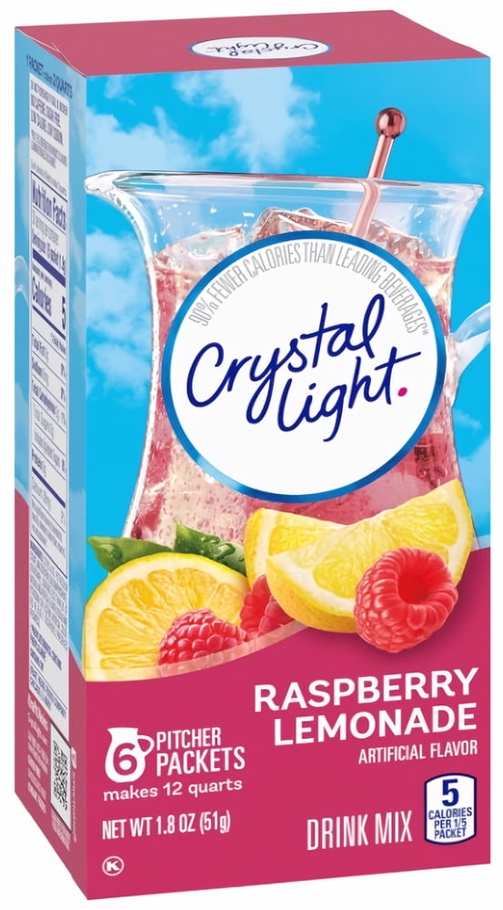 Crystal Light Raspberry Lemonade Drink Mix (Pack of 20)