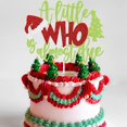 thumbnail image 3 of Decoración para tartas DUIILHOS Little Glitter Who Christmas Red, 3 of 4