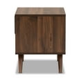 thumbnail image 5 of Baxton Studio Naoki Modern and Contemporary Two-Tone Grey and Walnut Finished Wood 1-Drawer Nightstand, 5 of 9