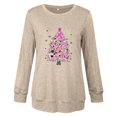 thumbnail image 4 of DPTALR Women Leisure Print Round Neck Long Sleeve T-Shirts Tops, 4 of 4