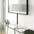 thumbnail image 2 of Evelyn&Zoe Simone 25" Industrial Metal Table Lamp with White Drum Fabric Shade, 2 of 9