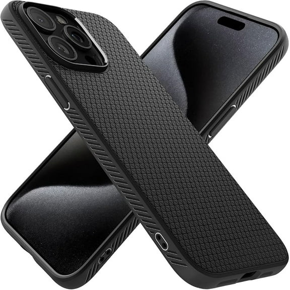 Liquid Air Designed for iPhone 15 Pro Max Case (2023) [Military-Grade Protection] - Matte Black