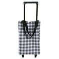 thumbnail image 4 of Carrito de compras plegable, portátil, con asa, bolsa plegable para comestibles, ligera, con ruedas, reutilizable, 4 of 7