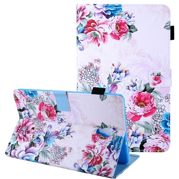 Galaxy A 10.5" 2018 Case SM-T590 T595 T597, Allytech Folio Synthetic Leather Smart Cover Auto Sleep Wake Shockproof Stand Case Cover for Samsung Galaxy A 10.5" 2018 Released,Rose