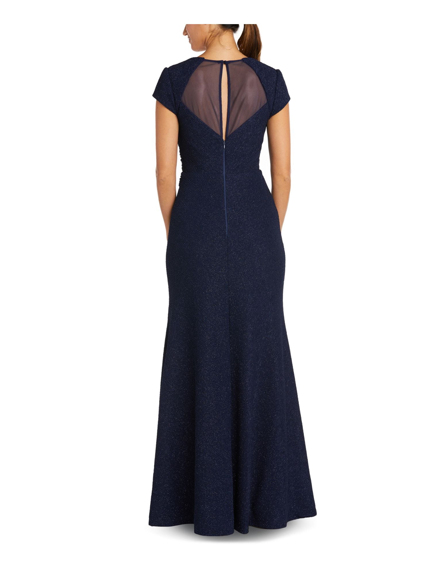 nw nightway lace dress Nightway Long Plus Size Glitter Lace Dress 21547W