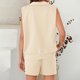 thumbnail image 3 of MKLEKYY Conjunto De Pantalones Cortos Deportivos Para Mujer, Estilo Casual, Para Uso Diario, Cómodo Y Elegante, Ideal Para Actividades De Verano Y Ocio., 3 of 4