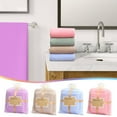 thumbnail image 3 of WICVIK Bath Towel Set Quick Dry Bath Towels, Coral Velvet Soft Absorbent Bath Towels for Adults Face, Multicolor Shower Towels Bathroom Towels for Gym Beach Pool Hotel, 3 of 3