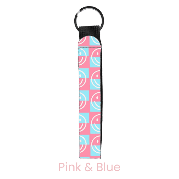 abbyrose Smile Check Wristlet Key Chain
