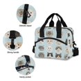 thumbnail image 3 of FORMRS Reusable Lunch Bag for Work School Leakproof Insulated Cooler with Adjustable Shoulder Strap, Cute Cat Faces, 3 of 6