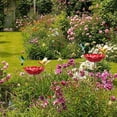 thumbnail image 5 of 3Pcs Bird Bath Bowl,Handmade Metal Flower Garden Stake Bird Baths for Outdoors,Bee Bird Water Feeder with Flower Design,Butterfly Bee Watering Station for Garden Yard Decor, 5 of 9