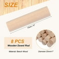 thumbnail image 2 of Uxcell Wooden Dowel Rod, Wood Dowels Unfinished Round Wood Sticks Precut Wooden Rods for Craft DIY Project Home Decor 100 x 25mm, 2 of 7