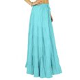 thumbnail image 4 of Phagun Women's Long Skirt Bohemian Gypsy Tiered Cotton Maxi Skirt Beach Wear, 4 of 7