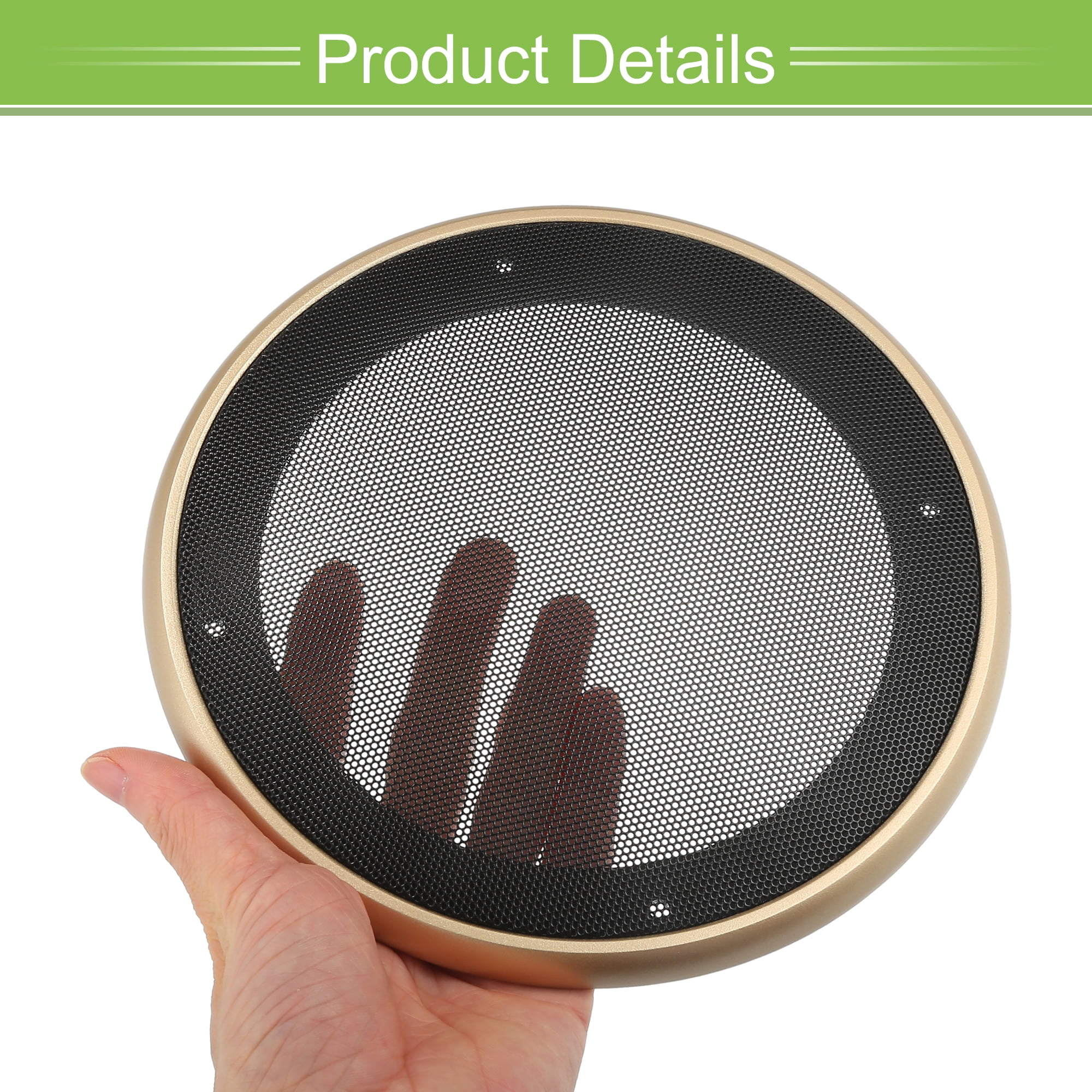 Unique Bargains Car Speaker Grills Cover Mesh Round Subwoofer Guard Protector Case 6.5"