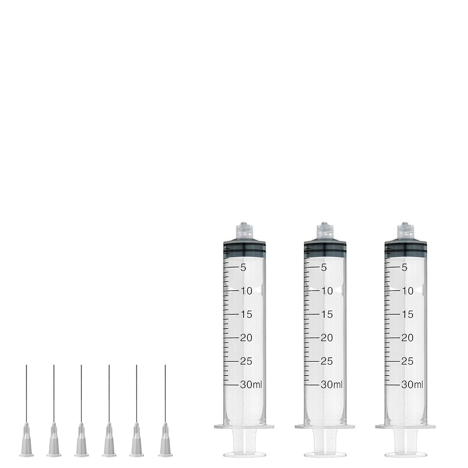 New 100pcs 1/2" 27Ga Clear Blunt dispensing syringe needle tips 