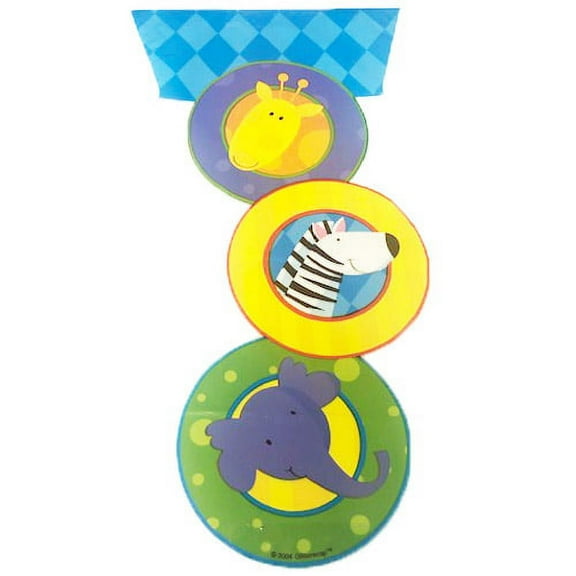 Animal Jungle Cello Favor Bags w/ Twist Ties (8ct)