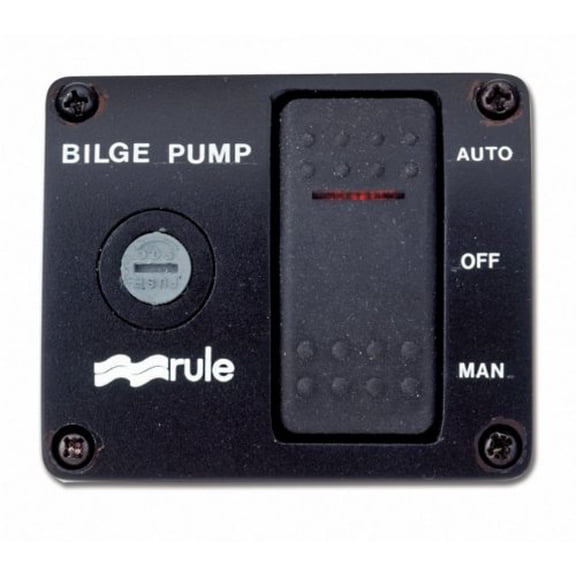 Rule 43 Marine Deluxe Plastic Rocker Panel Switch (12-Volt)