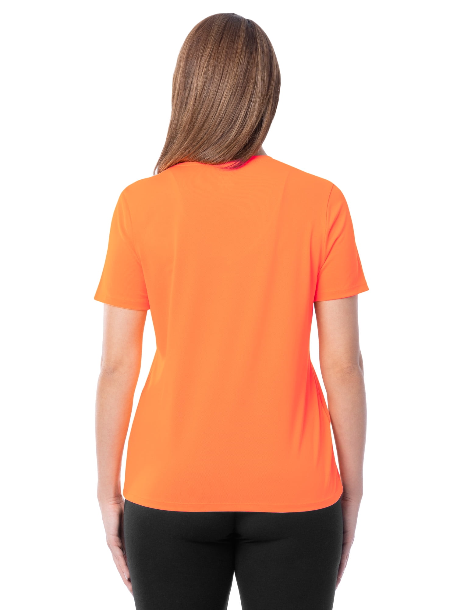 Athletic Works Women's Active Texture Knit V-Neck Tee, Sizes XS-XXXL