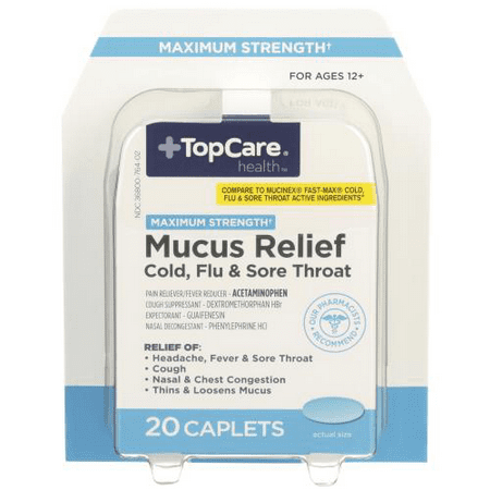 Top Care Mucus Relief Cold, Flu & Sore Throat
