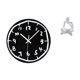 thumbnail image 1 of Reloj de pared,Reloj de pared silencioso y decorativo que no hace tictac,Reloj moderno de 12 pulgadas para pared de casa o oficina,sencillo.,Figura de lector abstracto,Estatua de pensador, 1 of 8