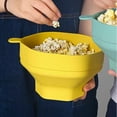 thumbnail image 4 of Foldable Popcorn Bowl with Handle, Large Capacity Heat , Portable Silicone Microwave Popcorn Maker, 4 of 8