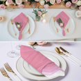 thumbnail image 2 of Cloth Napkins Set of 4 - 20x20 Inches, Ombre Waves Washable Reusable Table Napkins, Abstract Art Gradient Pink Modern Soft & Absortbent Dining Napkin for Party Wedding Hotel Restaurant, 2 of 8