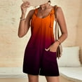 thumbnail image 2 of Dyegold Short Jumpsuits For Women Summer Dressy Casual Sleeveless Boho Rompers Clothes Loose Spaghetti Strap Overalls Bibs, 2 of 7