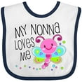 thumbnail image 3 of Inktastic My Nonna Loves Me- Cute Dragonfly Boys or Girls Baby Bib, 3 of 4