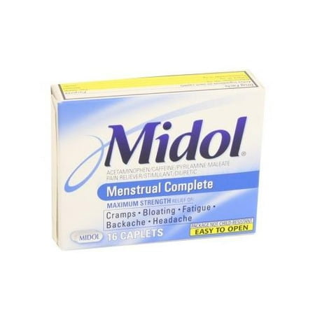 3 Pack - Midol complet Caplets 16 Caplets Chaque