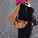thumbnail image 5 of Crlescent Bag Shouldy Hobo Women Suede With Zipper Landpal para El Compras Viajes, 5 of 6