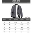 thumbnail image 7 of Men's Lightweight Bomber Jacket Causal Fashion Flight Windbreaker Jacket Dark Grey Size M, 7 of 7