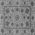 thumbnail image 1 of Ahgly Company Indoor Square Abstract Gray Modern Area Rugs, 4' Square, 1 of 4