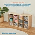 thumbnail image 5 of ECR4Kids Streamline 12 Cubby Tray Storage Cabinet, 3x4, Classroom Furniture, Natural, 5 of 9