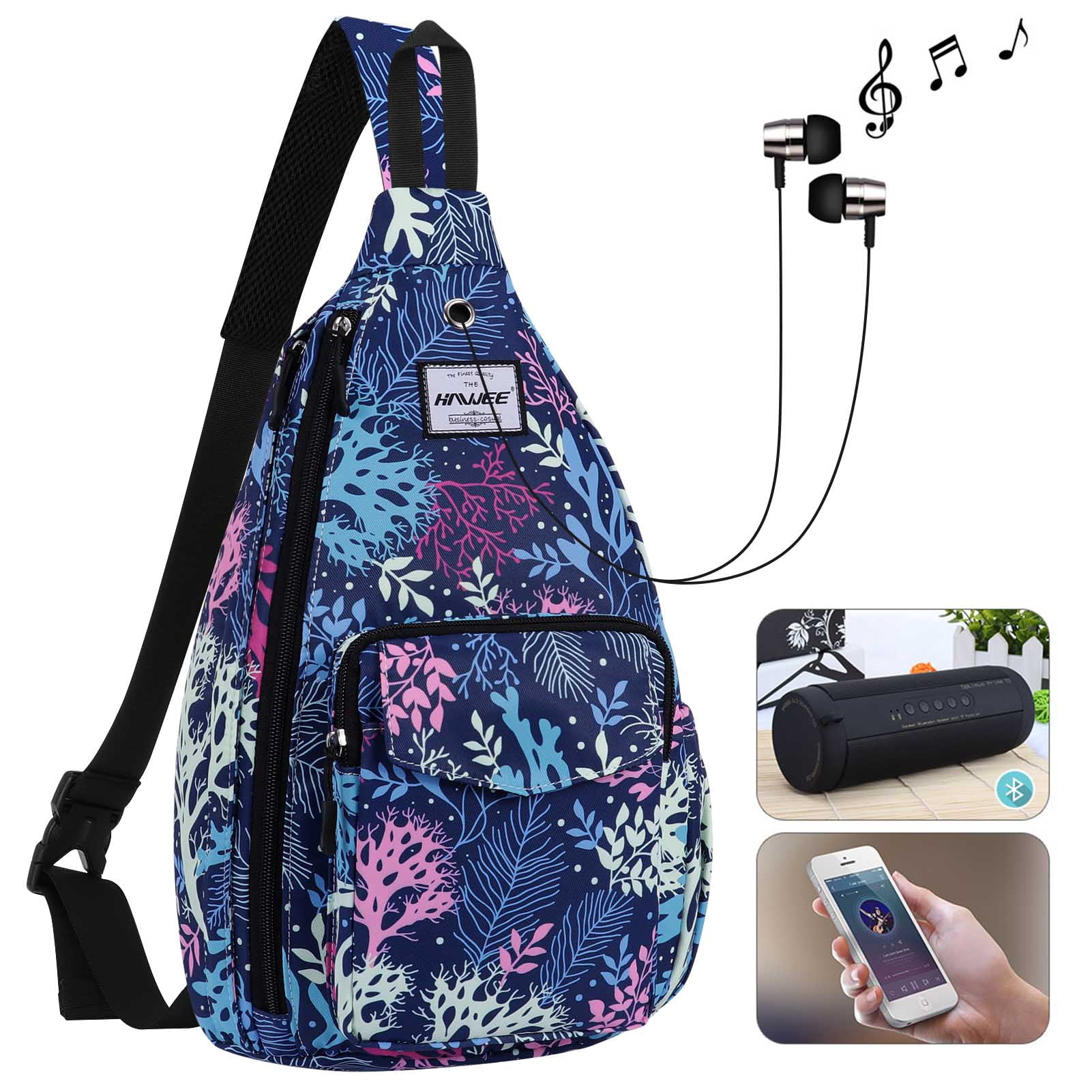 Duryarhall Anti-water Chest Bag Ramage Crossbody Sling Bag For Women