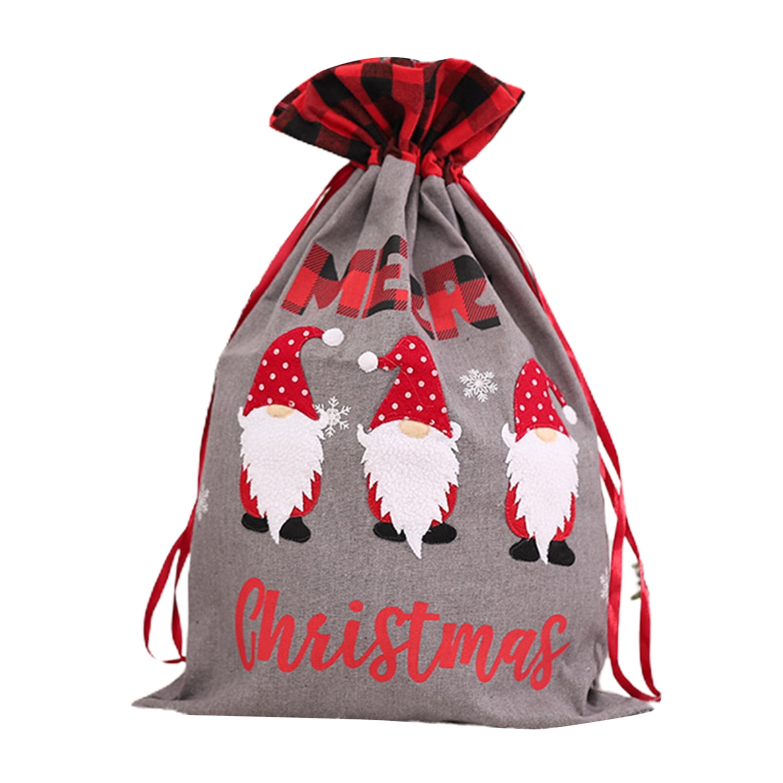 large christmas drawstring bolsas