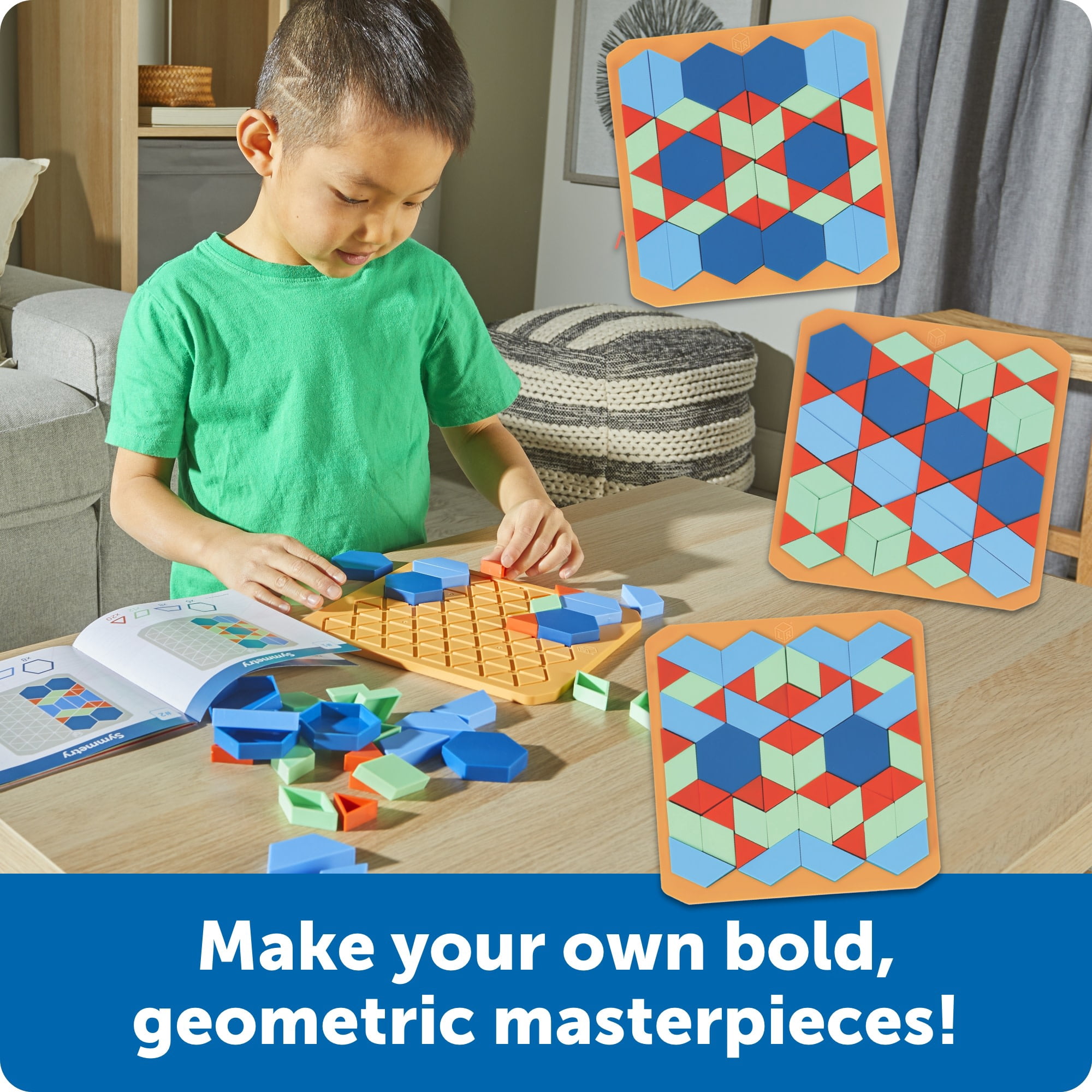 Learning Resources STEM Explorers Math Mosaics -  Geometry  Manipulatives,  Ages 5+