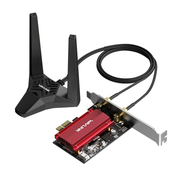 AX5400M WiFi 6E PCIe Network Card, Tri-Band AX210 WiFi Adapter MU-MIMO/OFDMA for Windows Laptop